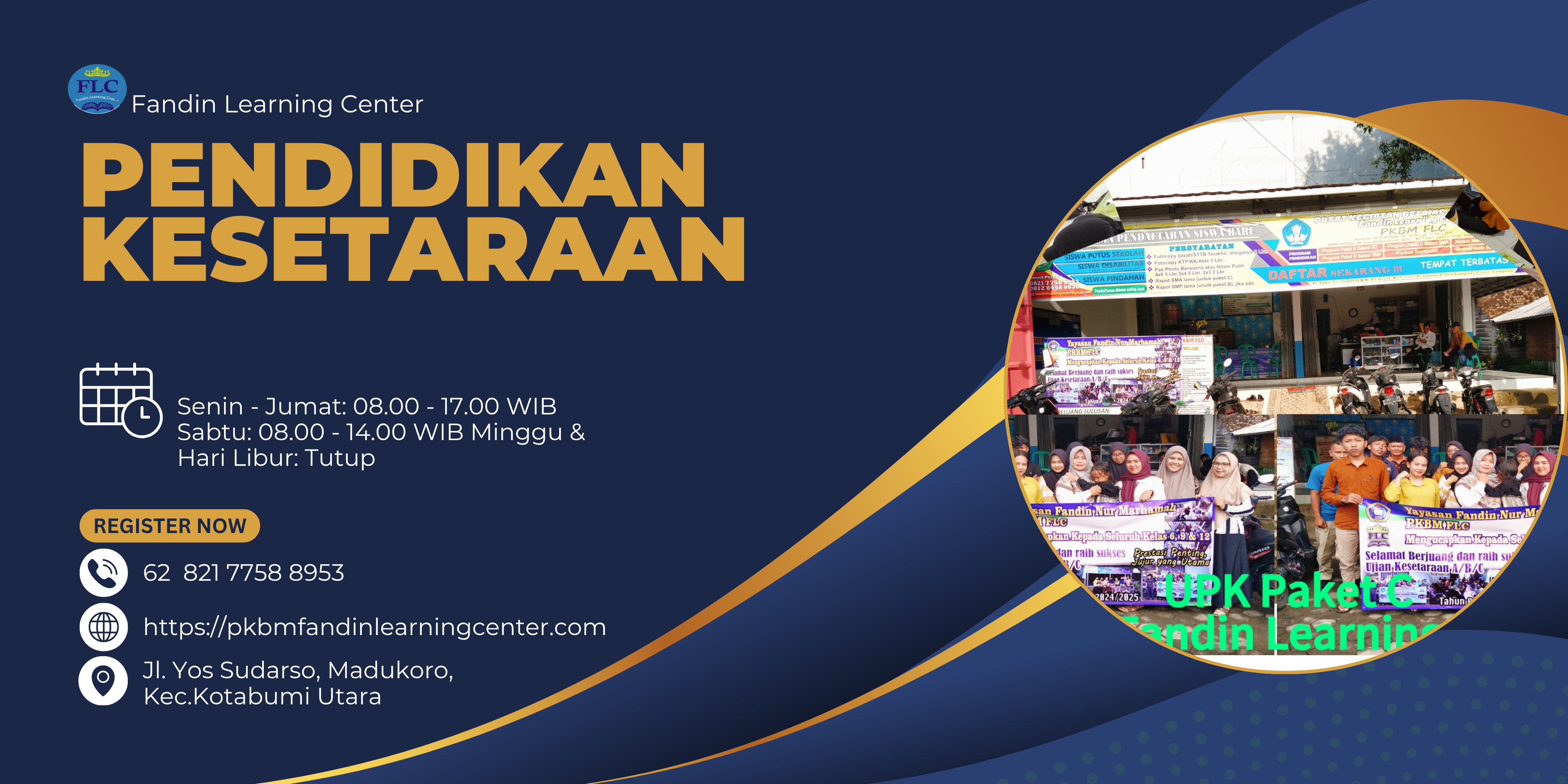 Banner Pendidikan Kesetaraan PKBM FLC