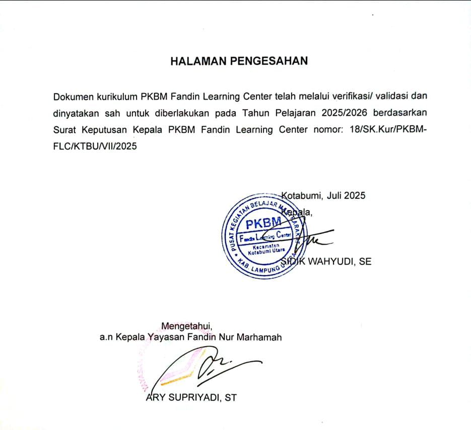 Kegiatan Kurikulum 2